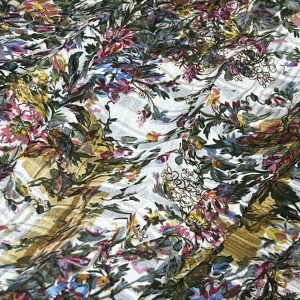 Floral Crepe Fabric