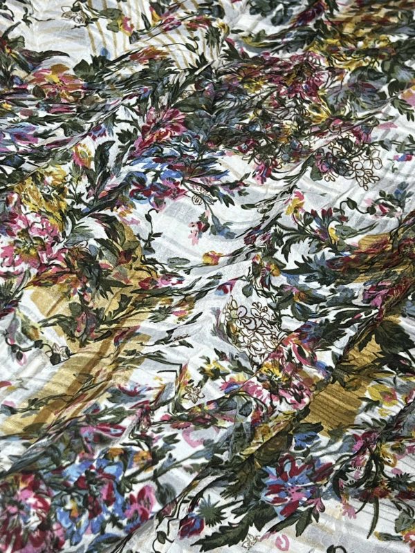 Floral Crepe Fabric