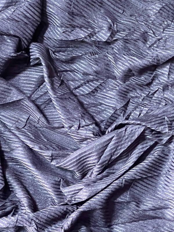 Dark Gray Ribbed Fabric