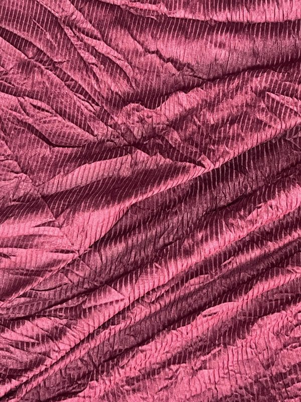 Luxurious Burgundy Rib Fabric