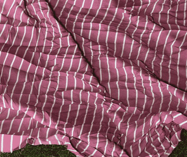 striped crepe fabric