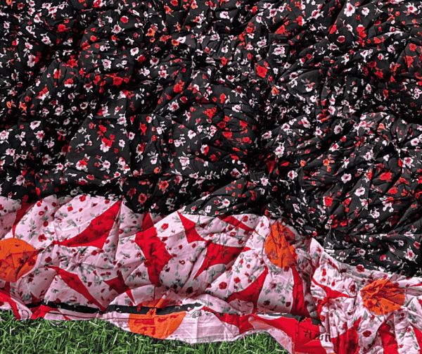 Elegant Floral Crepe Fabric – Perfect for Dresses, Blouses, and Stylish Accessories. - Image 2