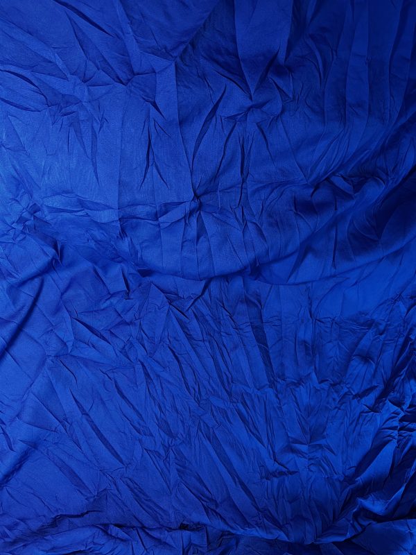 Royal Blue Plain Crepe Fabric