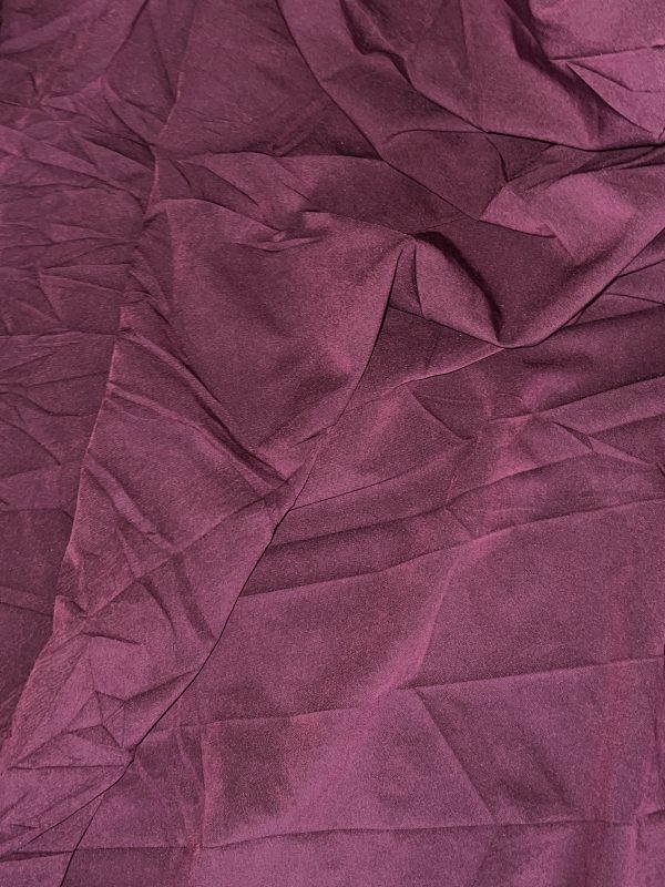 Burgundy Crepe Fabric