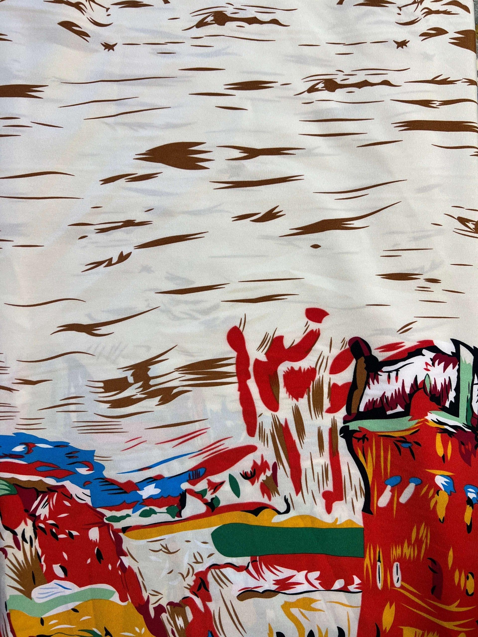 Customized Naked Roll Pattern Vintage Fabric